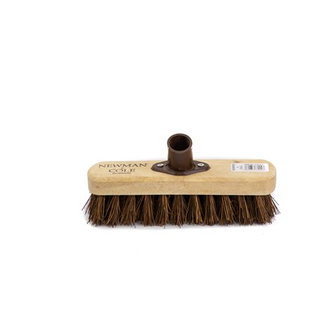 Newman and Cole Tête de brosse à récurer pour sol - poils durs pour l'extérieur et terrasse - Compatible avec une longue poignée