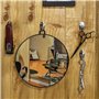Kurtzy Miroir de Coiffeur Rond et Léger - Miroir Coiffure avec Poignée pour Le Suspendre ou Le Manipuler et Voir l’Arrière de la