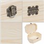 BELLE VOUS Boite Bois Brut (Lot de 3) - Coffret Bois Vide Petit, Moyen et Grand - Avec Fermoirs & Couvercle à Charnière - Artisa