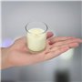 BELLE VOUS Bougie Votive Non Parfumée avec Bougeoir en Verre Transparent (48 Pcs) - 12 h de Combustion - Bougie de Table avec Po