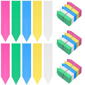 BELLE VOUS Lot de 500 Etiquette Potager en Plastique Multicolore - 10 x 2 cm - Pancarte Jardin Potager/Etiquette Jardin Imperméa
