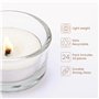 BELLE VOUS Photophore Verre Transparent (Lot de 24) - 4,5 cm de Diamètre et 2,5 cm de Hauteur - Bougeoir Verre pour la Décoratio