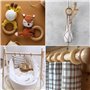 Belle Vous Lot de 50 Anneaux en Bois Naturel - Diamètre Extérieur 70 mm et Intérieur 50 mm - Anneau Bois Naturel Non Traité pour