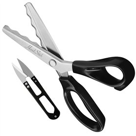 Handi Stitch Ciseaux Cranteurs Couture avec Coupe-Fil - Longueur Totale 22