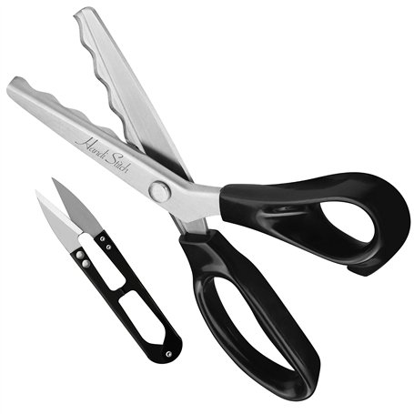 Handi Stitch Ciseaux Cranteurs Couture avec Coupe-Fil - Longueur Totale 22
