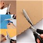 Handi Stitch Ciseaux Cranteurs Couture avec Coupe-Fil - Longueur Totale 22,86 cm - Ciseaux Crantés Vague avec Poignées Noires - 