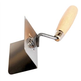 Toolty Truelle de plâtrage en acier inoxydable avec manche en bois pour briques