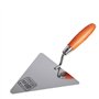 Toolty Truelle à briques triangulaire en acier inoxydable « Tytan » – 200 mm – Poignée en bois – pour briques