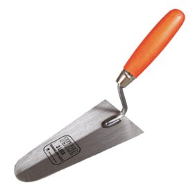 Toolty TLTY-0823 Truelle de jaugeage en acier au carbone avec poignée en bois pour maçonnerie