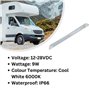 Lumière d'auvent LED 12 V 24 V étanche IP66 Extérieure 506 mm Bande de Lampe pour Caravane, Camping-car