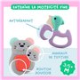 Nene Toys Set de 7 Hochets et Jouets de Dentition Colorés pour Nouveau-nés – 1 Anneau de Dentition Qualité Premium et 6 Animaux 