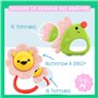 Nene Toys Set de 7 Hochets et Jouets de Dentition Colorés pour Nouveau-nés – 1 Anneau de Dentition Qualité Premium et 6 Animaux 
