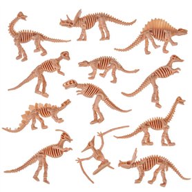 THE TWIDDLERS 48 Squelettes de Dinosaures pour Garçons & Filles - Jeu Éducatif de Paléontologie - Dino Fossiles à Creuser - Écol
