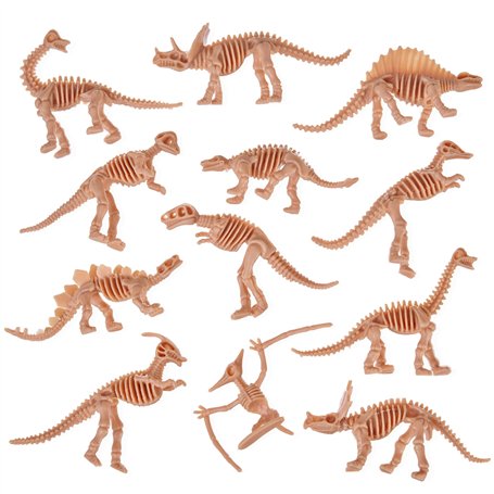 THE TWIDDLERS 48 Squelettes de Dinosaures pour Garçons & Filles - Jeu Éducatif de Paléontologie - Dino Fossiles à Creuser - Écol