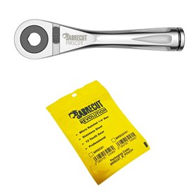 1 x SabreCut MRSC01 Mini Micro Cliquet 1/4" Hex En Acier Inoxydable Professionnel 72 Dents Clé Ã€ Cliquet Ã€ Main