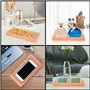 Belle Vous Plateau Bijoux Rose - 19,7 x 10 x 2 cm - Mini Plateau en Résine pour Salle de Bains, Cuisine et Coiffeuse - Porte-Par