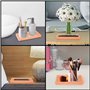 Belle Vous Plateau Bijoux Rose - 19,7 x 10 x 2 cm - Mini Plateau en Résine pour Salle de Bains, Cuisine et Coiffeuse - Porte-Par