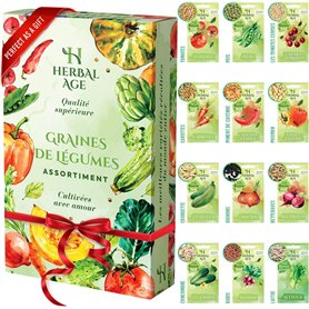 HERBAL AGE Cultivez Votre Propre Potager – 12 Variétés De graines De légumes