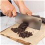 Joeji's Couteau de Cuisine en Acier Inox 17 cm - Couperet Style Asiatique Chinois Japonese avec Manche Durable et Ergonomique -