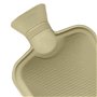 Lot de 3 mini bouillotte en caoutchouc naturel de 500 ml - Rouge crème et bleu - Pour soulager la douleur - Sécurisée et étanche