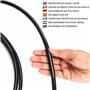 Belle Vous Câble Antivol Velo - Cable de Securite Velo Noir Très Résistant de 4,5 m de Long et 10 mm d’Épaisseur - Câble Flexibl