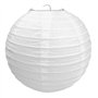 Other Abat-jour rond classique en papier nervuré style bambou pour décoration de mariage - 30 cm
