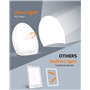 Lampe de Luminothérapie, 10000 Lux Lampe de Photothérapie LED sans UV avec Luminosité et Température de Couleur Réglables, Fonct