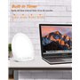 Lampe de Luminothérapie, 10000 Lux Lampe de Photothérapie LED sans UV avec Luminosité et Température de Couleur Réglables, Fonct
