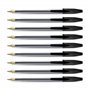 G4GADGET Nice Style Lot de 25 stylos à bille Pointe moyenne Écriture lisse Noir