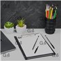 G4GADGET Nice Style Lot de 25 stylos à bille Pointe moyenne Écriture lisse Noir