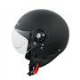 Scooter Casque Moto Ville Jet Demi Anti Scratch Avio Visiere Noir Mat S