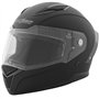 A-pro Casque Homologué Integral Moto Scooter intégré Touring Mat Noir L