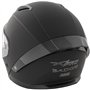 A-pro Casque Homologué Integral Moto Scooter intégré Touring Mat Noir L