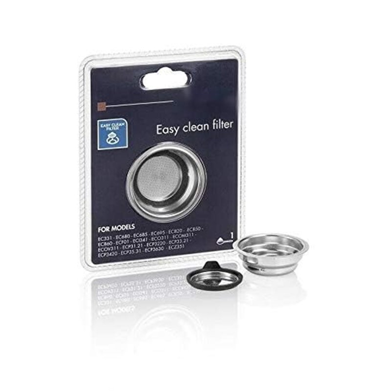 Image secondaire de One Cup Easy Clean Filter Filtre Cream For Delonghi Coffee Machine EC331 EC680 EC685 EC695 EC820 EC850 EC860 ECF01 ECO311 ECP31