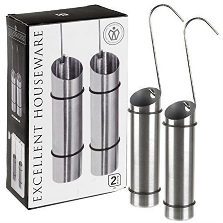 Excellent Houseware Humidificateur 2pcs Inox Argent Ultrason Salle de Séjour