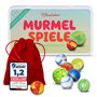 KLEINTOBER | 25 Billes Premium | Set de Billes pour Jouer | Pépites Rares de Soleil | Instructions pour 5 Jeux | Billes en Verre
