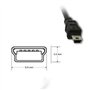Dragon Trading® Câble USB de remplacement compatible pour appareil photo numérique Canon SLR Caméscopes numériques IFC-300PCU / 