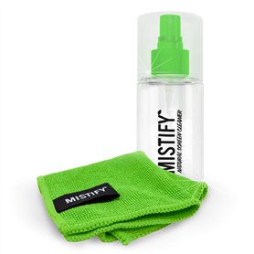 Nettoyant pour écran naturel Mistify 120 ml et chiffon microfibre [ Smartphone Tablette Ordinateurs portables Claviers à écran t