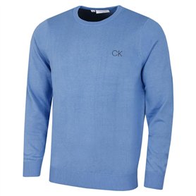 Calvin Klein Golf Hommes col Rond Pull Tour - Bleu Marl - L