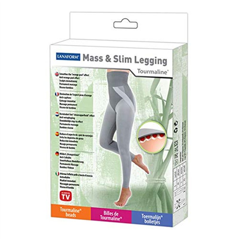 Image secondaire de Mass & Slim Legging (M) - Panty Innovation Lanaform - Legging Gainant Femme - Legging Minceur - Legging Amincissant - Gaine Vent