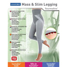 Mass & Slim Legging (L) - Panty Innovation Lanaform - Legging Gainant Femme - Legging Minceur - Legging Amincissant - Gaine Vent