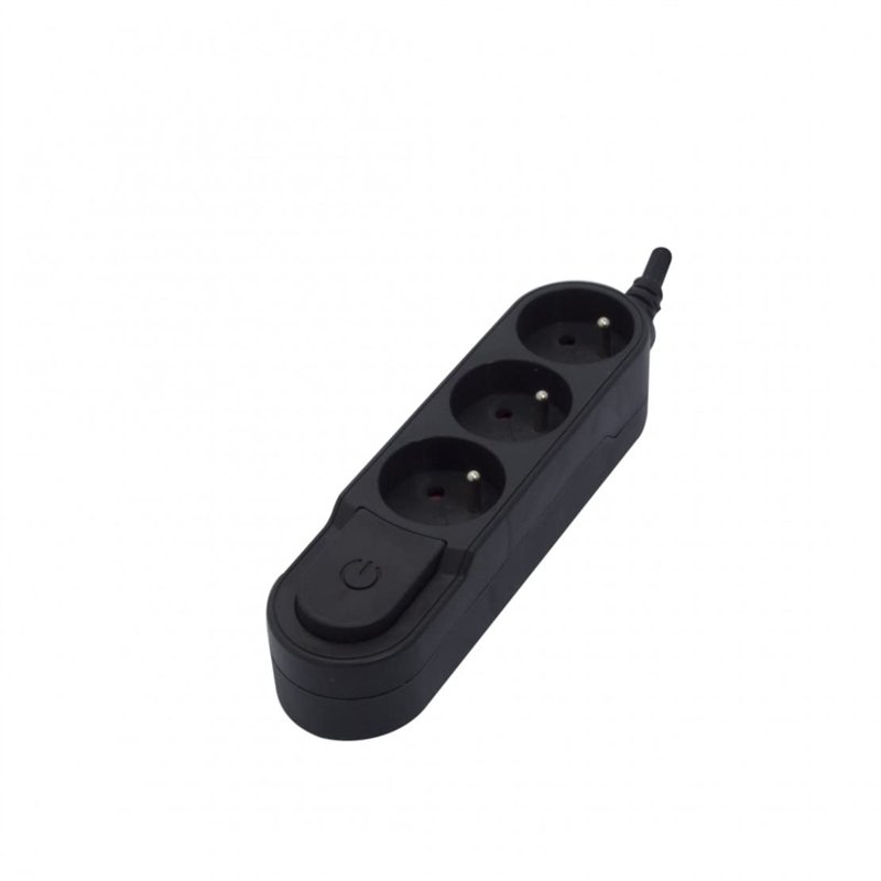 Image secondaire de Bloc Design 3x16A avec interrupteur - 3 m - Noir