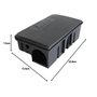 BSI Boîte à Appâts Anti-Rats - À Garnir et Réutilisable Et Solide - 1 Clé fournie Clipsable - Tous Lieux Intérieur Et Extérieur 
