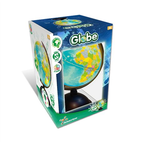 Science4you Globe Terrestre Lumineux pour Enfants +8 Ans - Globe et Atlas Geographique - Science et Geographie pour Enfants