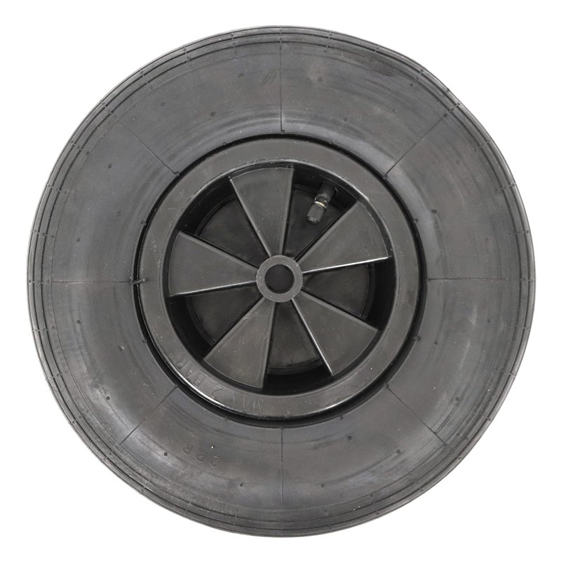 Home>it Roue en Caoutchouc 3,5 x 6 (brouette 91826), BlackOne