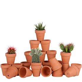 Lot de 28 Pots de Fleurs