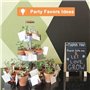 Lot de 28 Pots de Fleurs,Petite Terre Cuite Pots avec Trou de Drainage pour l'intérieur, extérieur, Plante Jardin Balcon Décorat