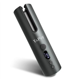 Fer à Boucler Automatique Fer à friser automatique avec batterie de 5200mAh Chambre d'isolation thermique Affichage LCD 5 types