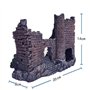 SLOCME Décoration en résine pour aquarium - Cachette pour poissons en forme de château - Détails réalistes - Accessoire d'aquari