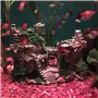 SLOCME Décoration en résine pour aquarium - Cachette pour poissons en forme de château - Détails réalistes - Accessoire d'aquari